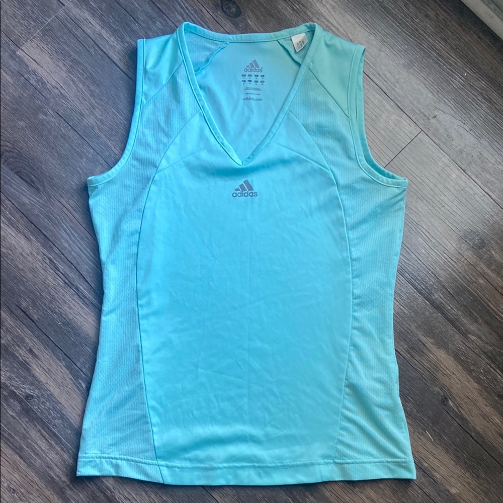 Adidas Women's Blue Sleeveless Top